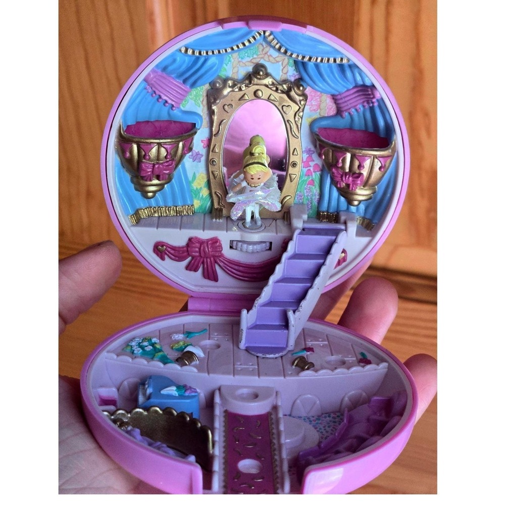 VTG 1993 Polly Pocket Grand Ballet 100% Complete Compact with Tutu Bluebird Toys